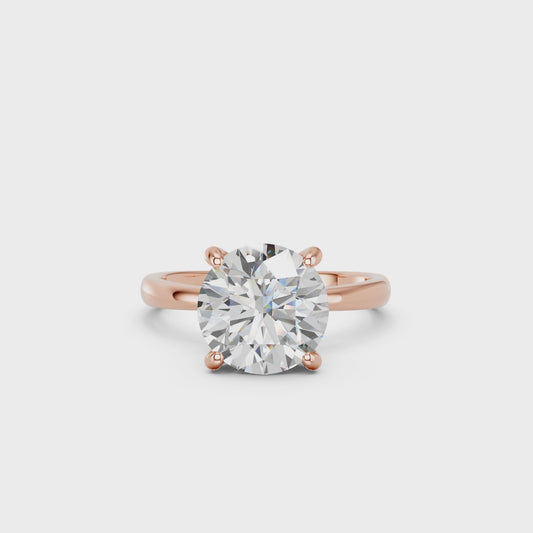 ROUND CLASSIC CATHEDRAL HIDDEN HALO RING