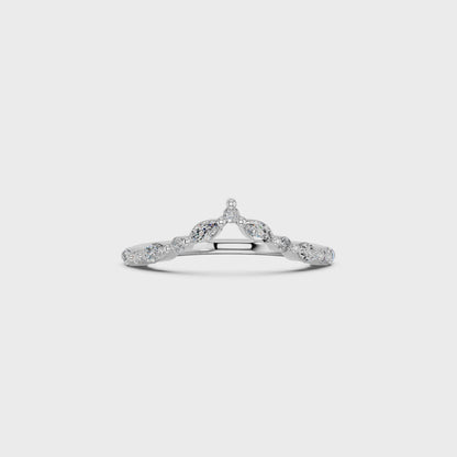 RD/MQ V SHAPE WEDDING BAND