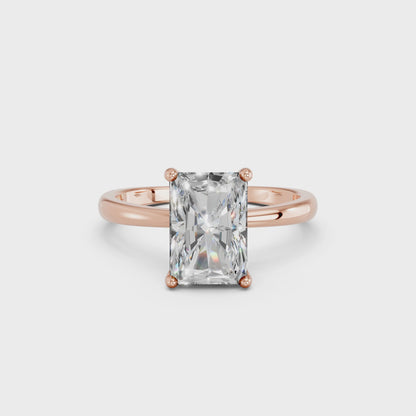 RADIANT CLASSIC CATHEDRAL HIDDEN HALO RING