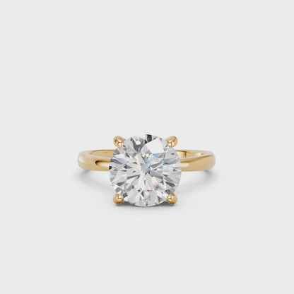 ROUND CLASSIC CATHEDRAL HIDDEN HALO RING