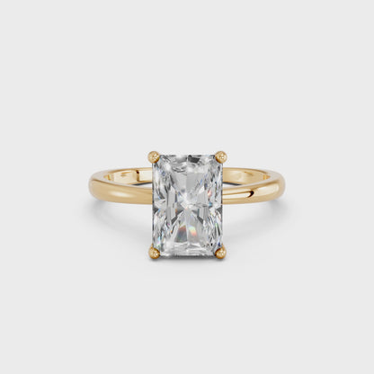 RADIANT CLASSIC CATHEDRAL HIDDEN HALO RING