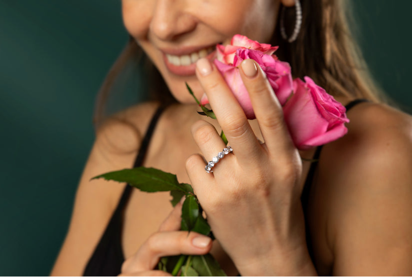 Lab-grown diamond wedding bands at ROCKRUSH — Jewelry Store in Tribeca